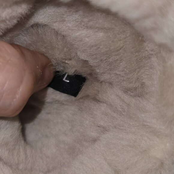 LAMO Women's 100% Australian Sheepskin Taupe Leather Gloves Stitches Size Large - Picture 5 of 11